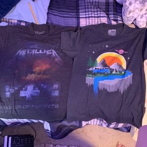 Unixsex Graphic tees (left is medium and right is small)